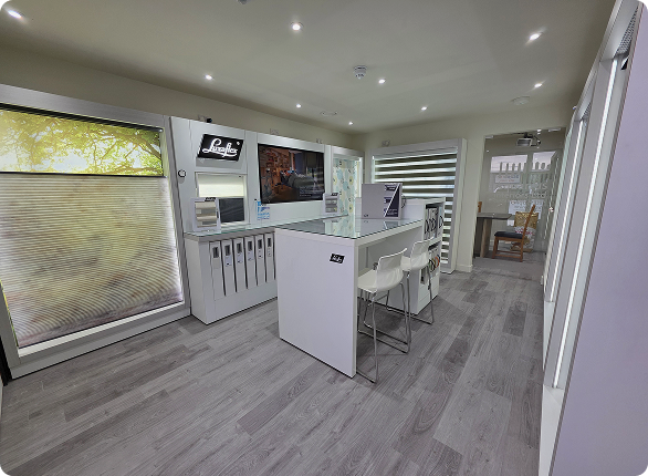 Aquarius Interiors Coventry Showroom for blinds, curtains, paints and wallpapers